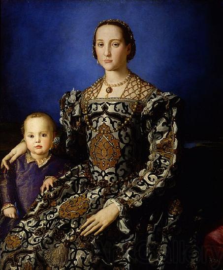 Agnolo Bronzino Portrait of Eleanor of Toledo and Her Son